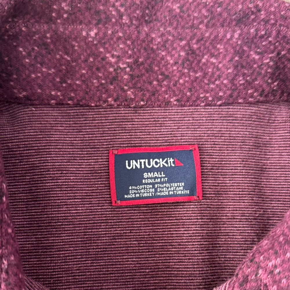 UNTUCKit Men’s Sweater Flannel Shirt Small - Picture 2 of 7